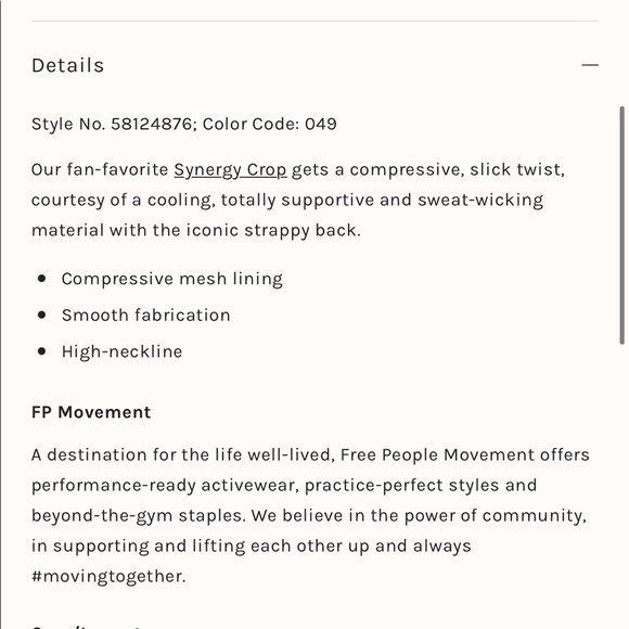 Free people movement lightning synergy bra top - Picture 4 of 8